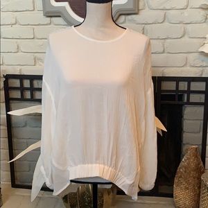ZARA gauze style white blouse!
